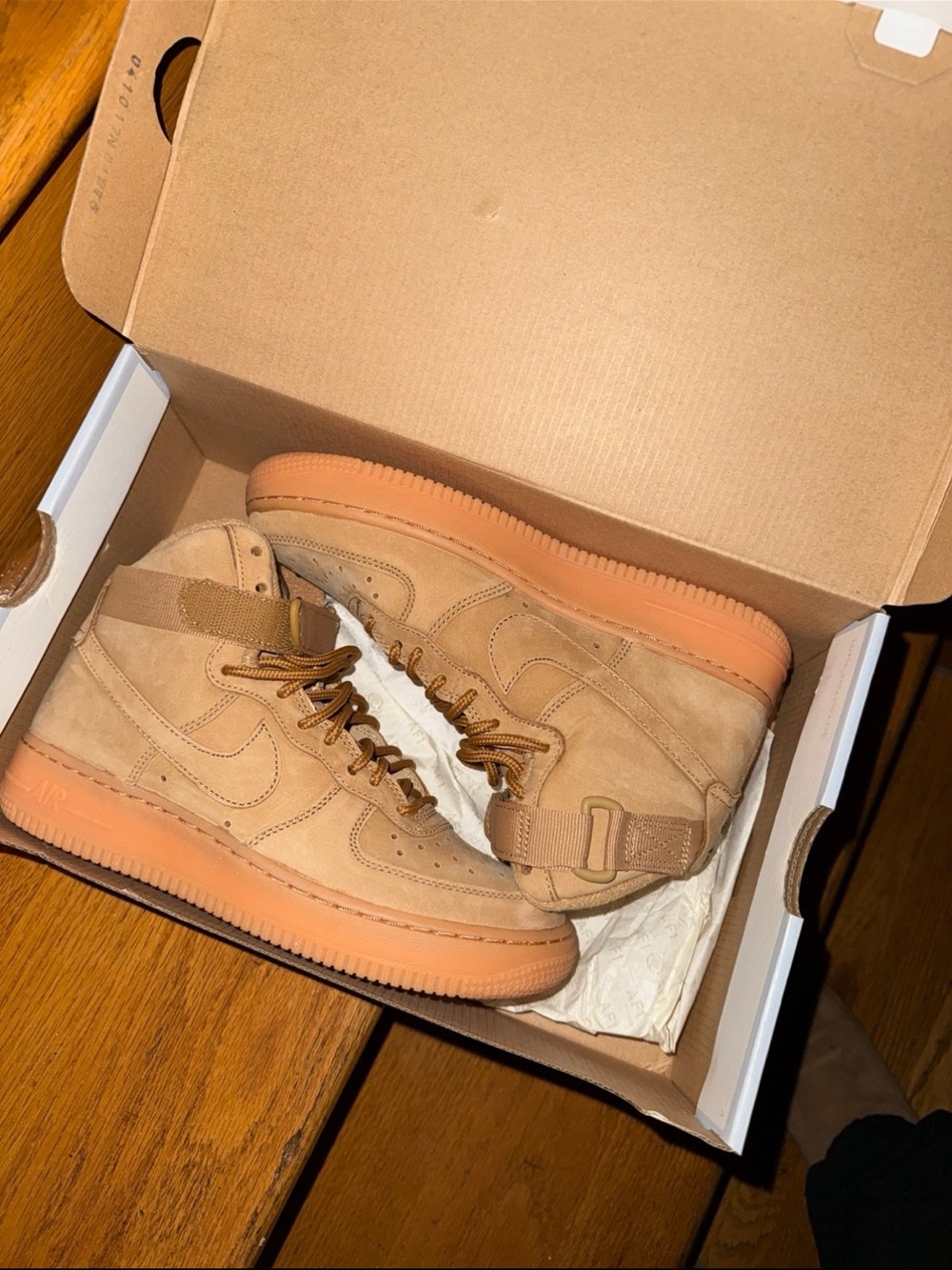 Nike Air Force 1 High Wheat 5Y W6 NEW